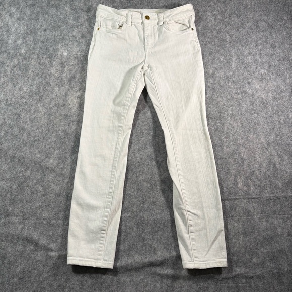 Pilcro and the Letterpress‎ Womens White Script Jeans Size 26 - Picture 1 of 16
